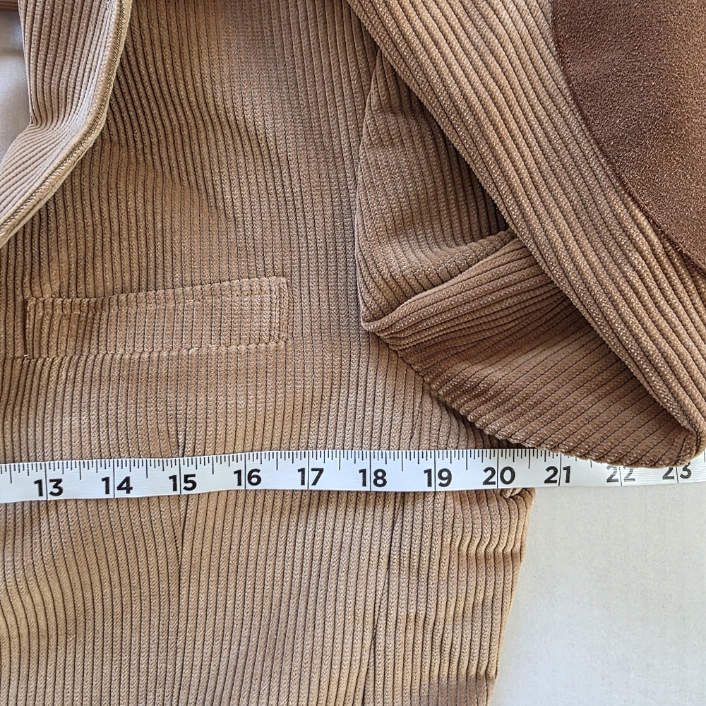 VTG Orvis Corduroy Tan Sport Coat Blazer 38R USA Elbow Patches Heritage Academia - Picture 10 of 16